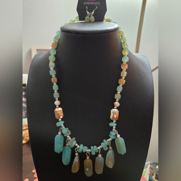 Jewelry - Elegant Beaded Necklace with Gold Accents